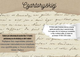 Napisz list do ksieznej Izabeli Czartoryskiej plakat konkurs
