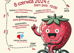 Truskawkowy Rajd Rowerowy plakat v2