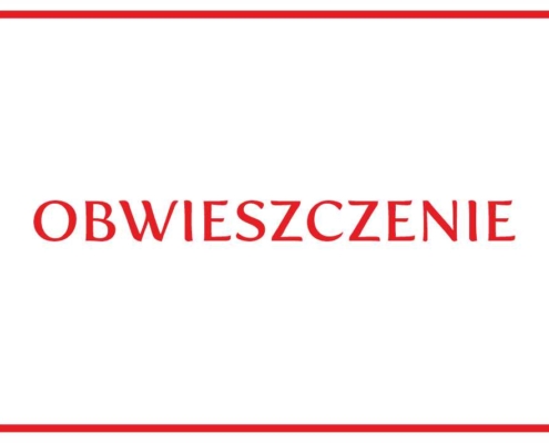OBWIESZCZENIE