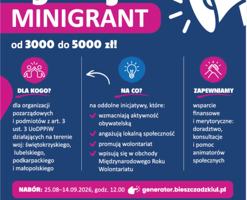 Plakat minigranty